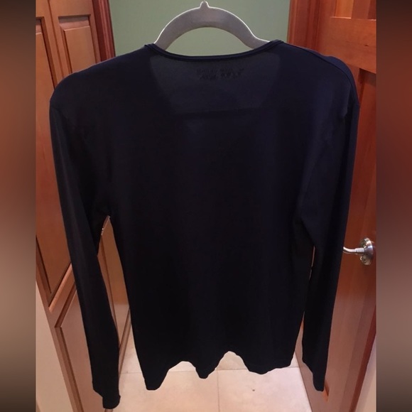 Nike dry fit long sleeve shirt, navy, size small - Picture 2 of 5